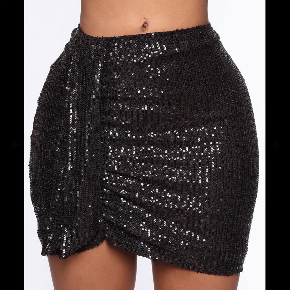 Sequin mini skirt